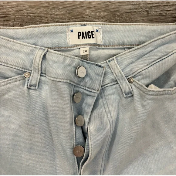 PAIGE Leenah in Light Wash size 28 - PAIGE Light wash wide leg jeans Del Mar - Picture 2 of 13